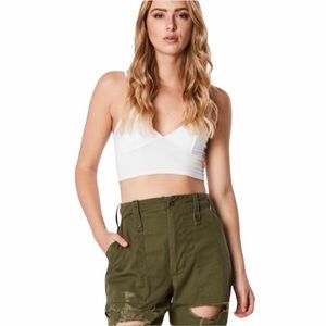 LF Furst of a Kind Super Shred Army Green Shorts Size 25